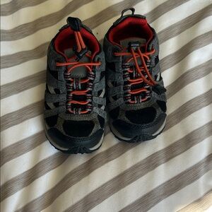 Columbia Kids Black and Red Sneakers